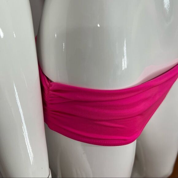 Shade &‎ Shore/VS Pink and Yellow Tropical print bikini - 34C/S - Picture 6 of 14